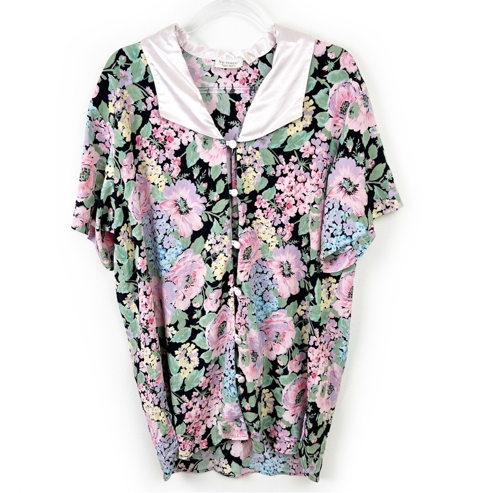 Vintage Gold Label Victoria's Secret floral pajama gown size: M/L